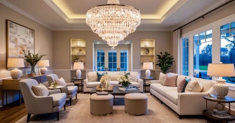 living room chandelier