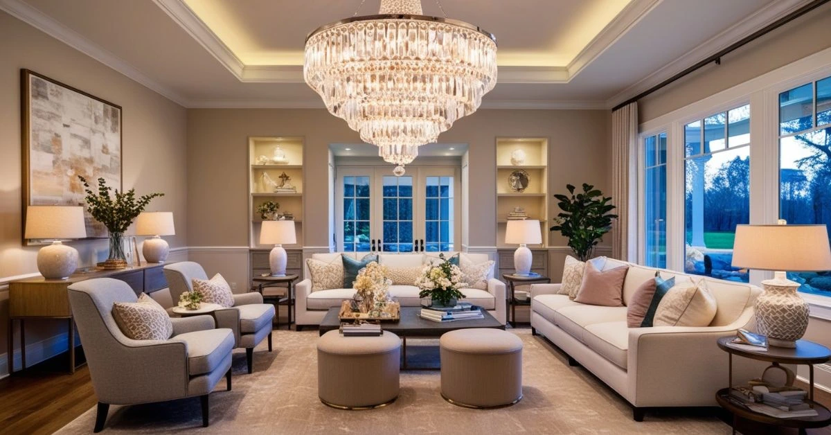 living room chandelier