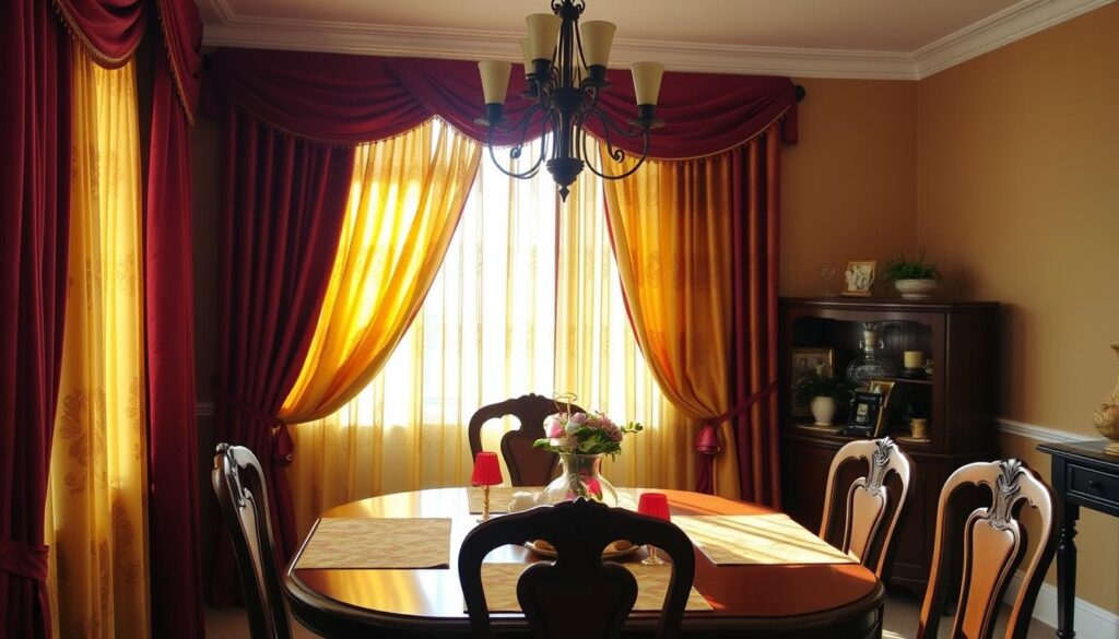 Dining room curtain colors