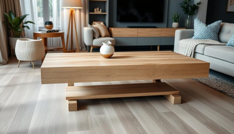 White oak coffee table