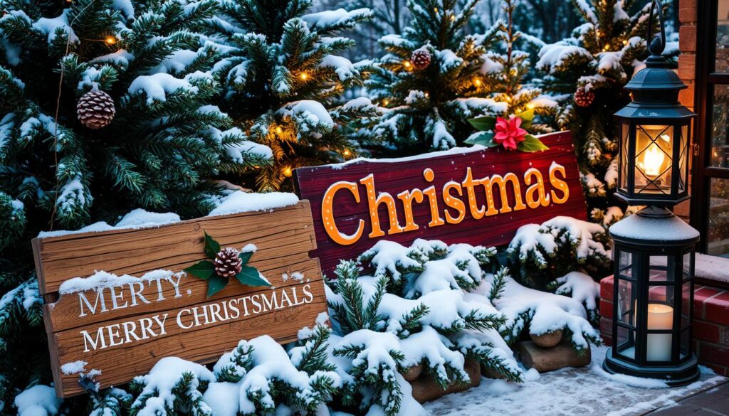 custom christmas signage signs outdoor