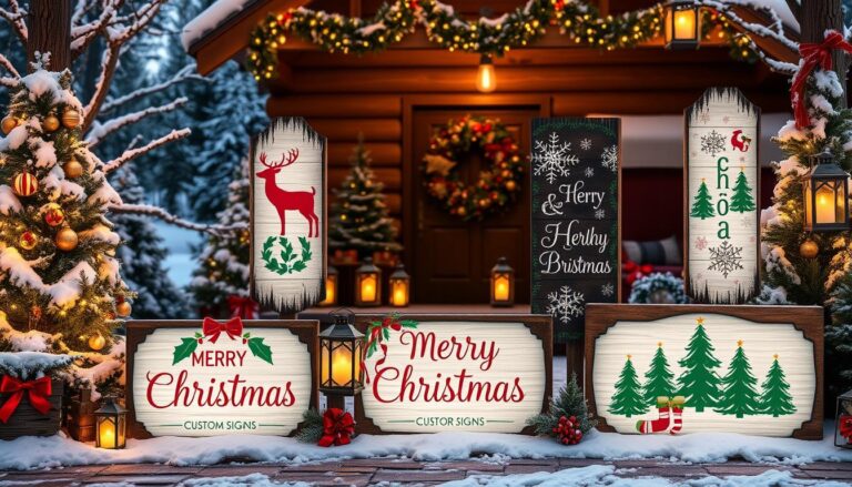 custom christmas signage signs outdoor