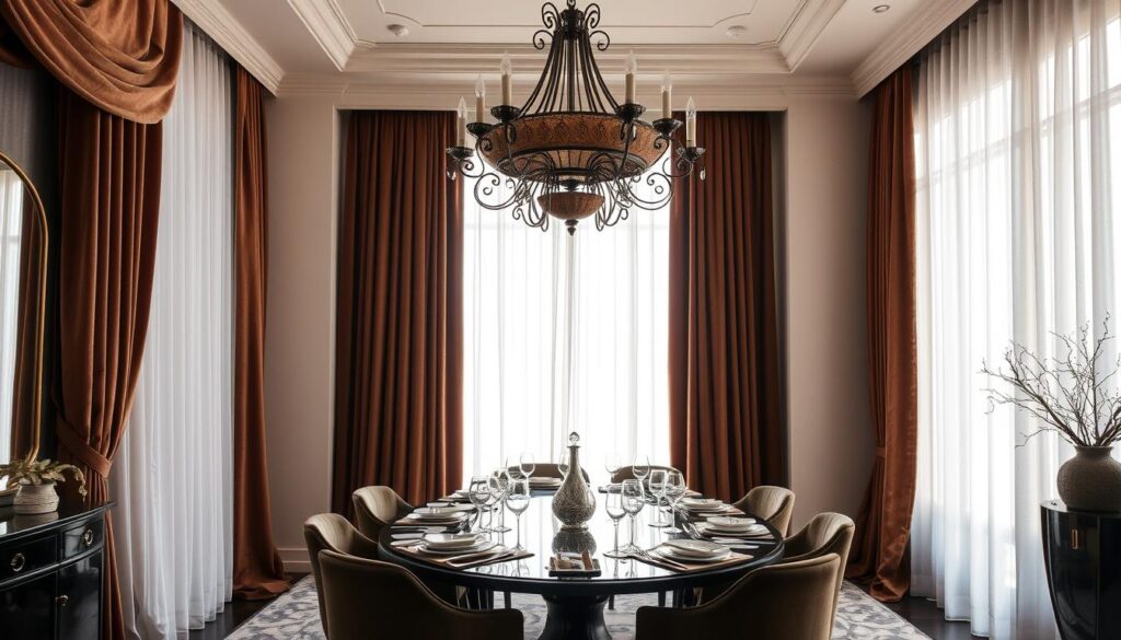 dining room curtains design