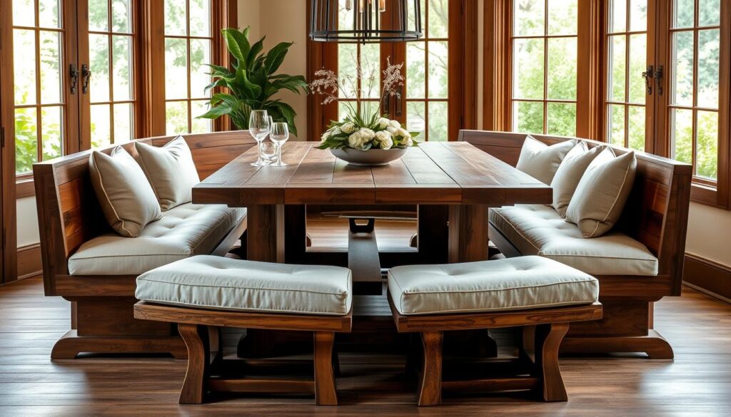 dining room sets with bench