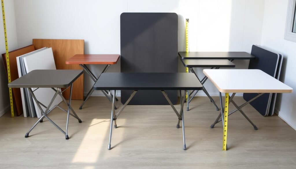 folding table dimensions