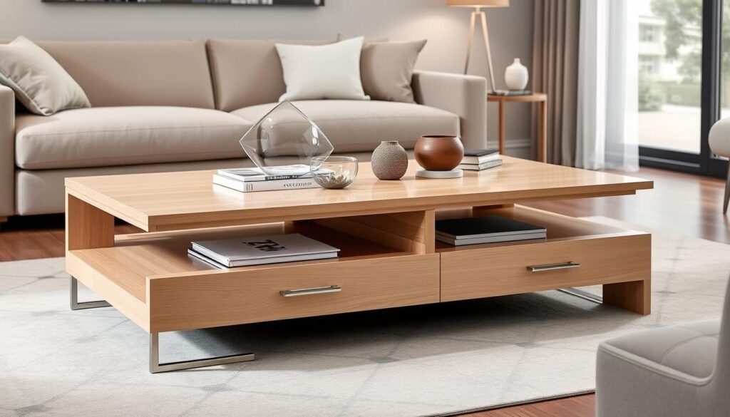 modern coffee table with storage