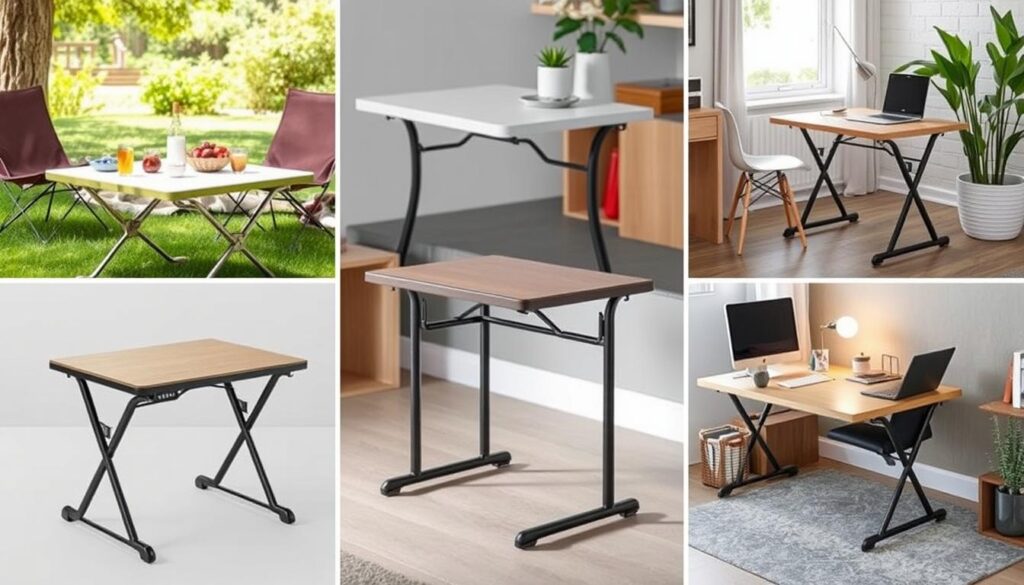 portable folding table dimensions