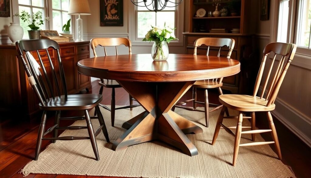 rustic dining table