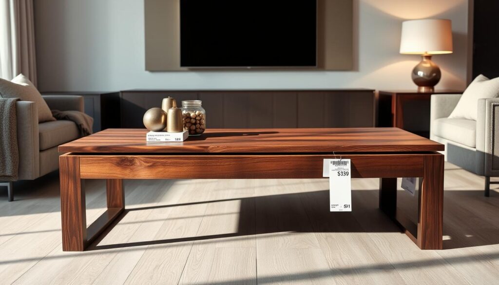 walnut coffee table prices