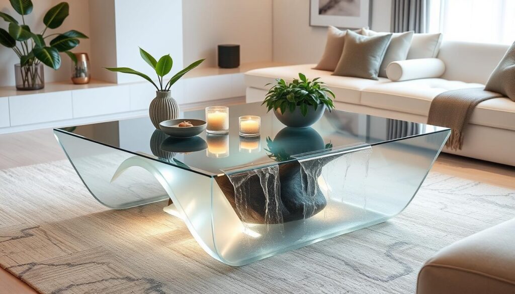 waterfall coffee table