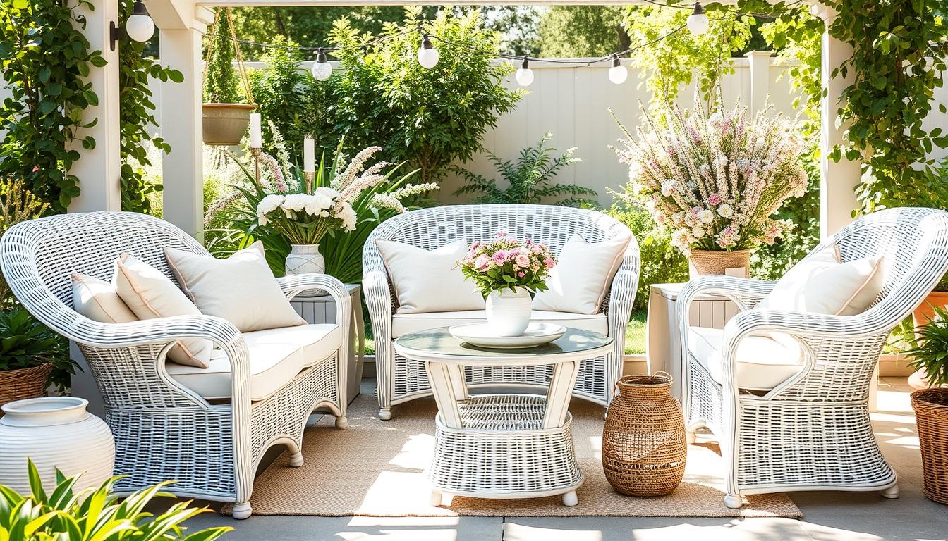 White Wicker Furniture