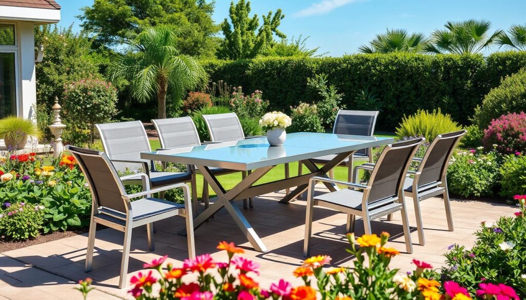 aluminum outdoor dining set