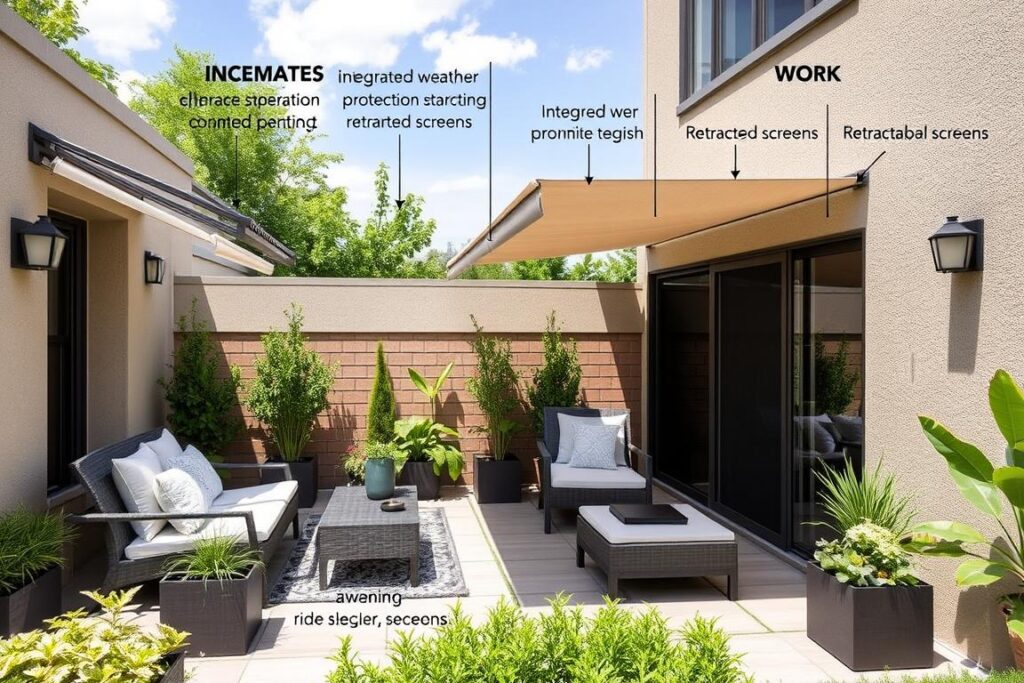 compact patio design