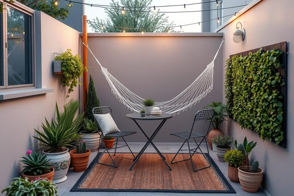 compact patio design