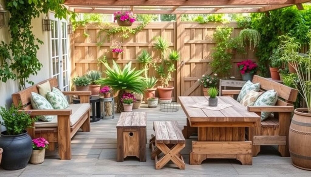 diy rustic patio furniture plans