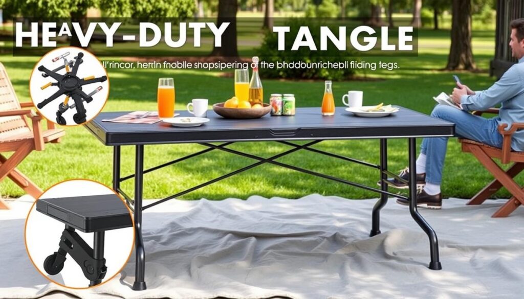 heavy-duty folding table