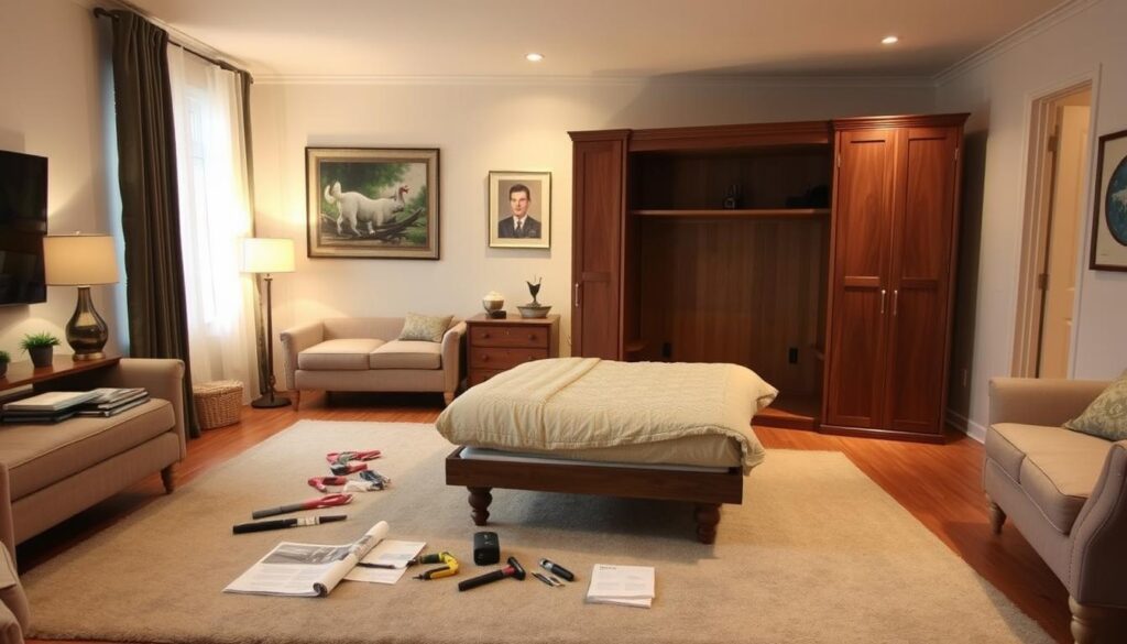 murphy bed assembly space requirements