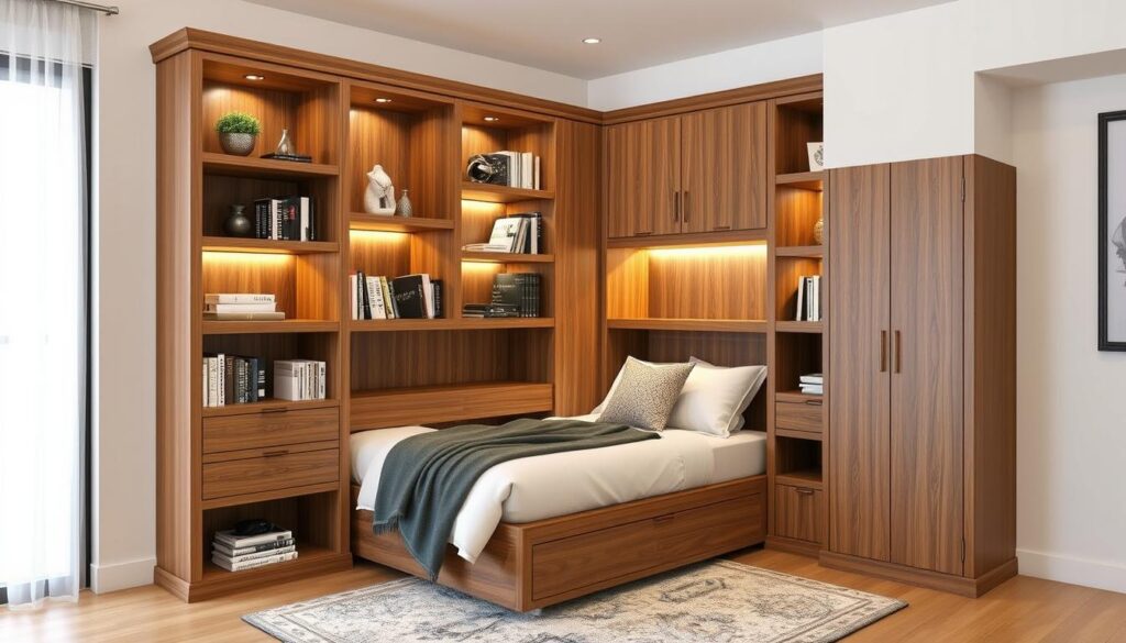 murphy bed bookcase design