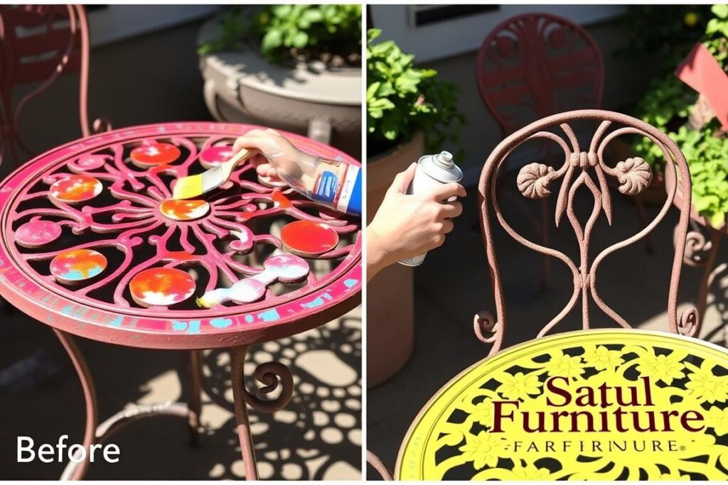 paint touch-ups for wrought iron patio furniture