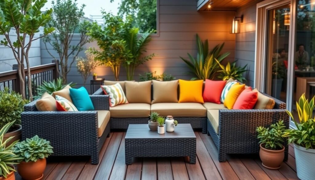 patio sectional small furniture