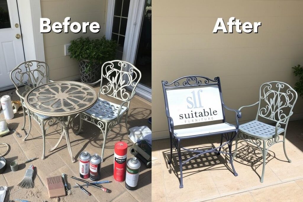 protecting wrought iron patio furniture