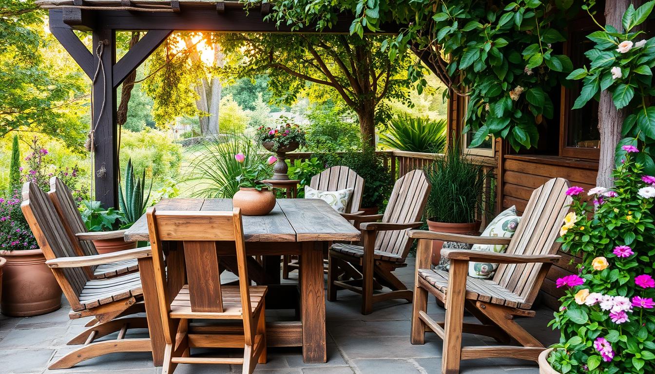 rustic outdoor patio furniture