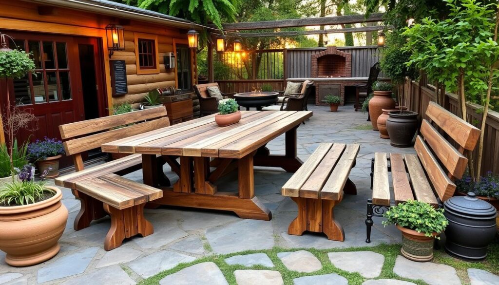 rustic outdoor patio furniture