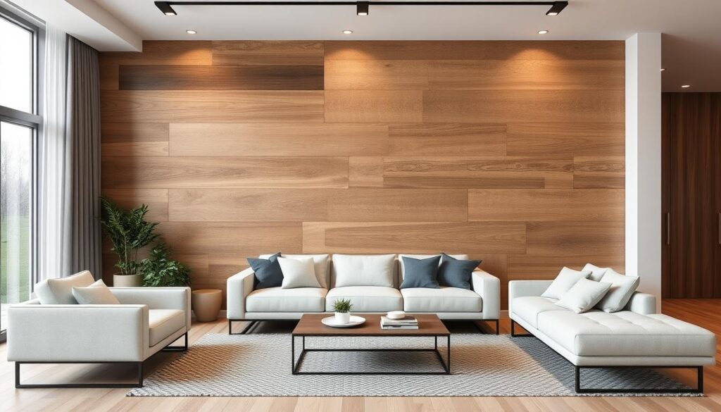 wood wall half design