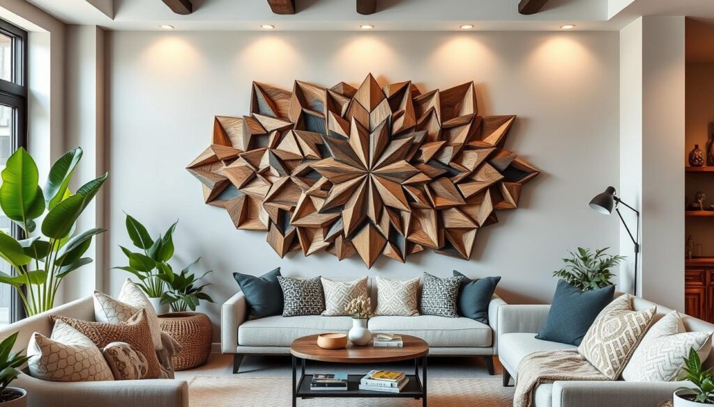 wooden wall art decor