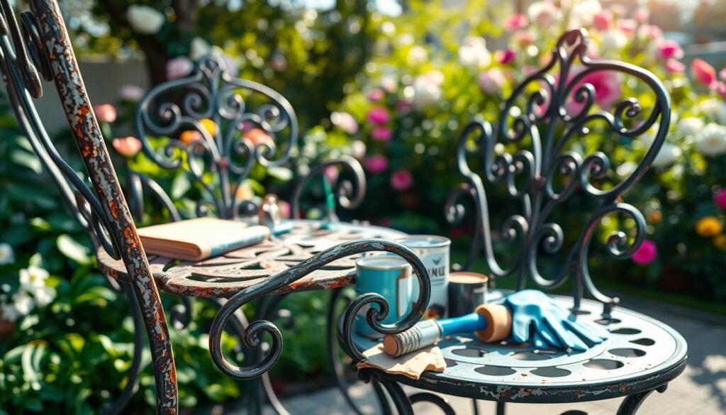 wrought iron patio furniture repair