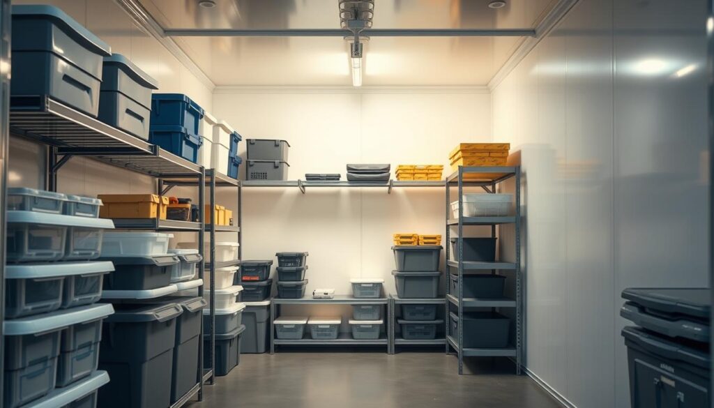 10x10 storage unit organization