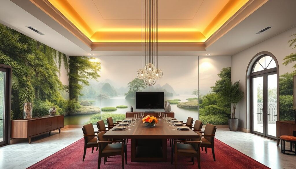 high-quality dining room wallpaper