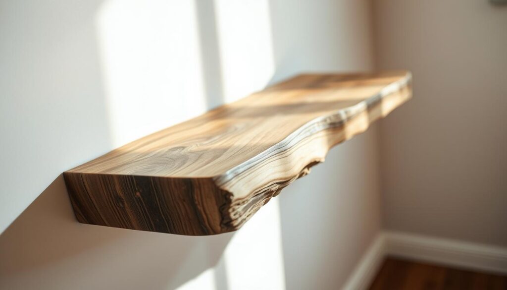 live edge floating shelves beauty