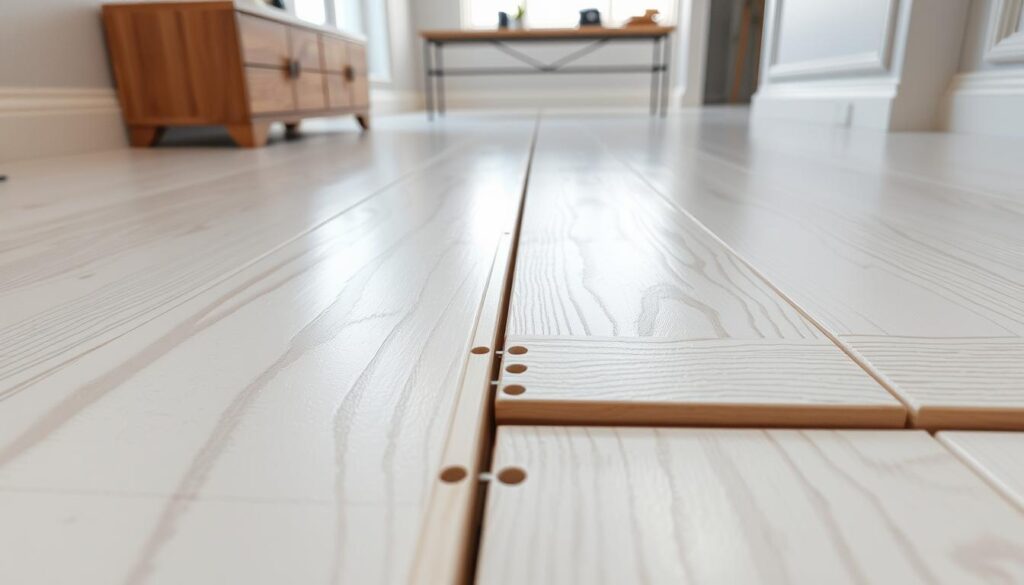 managing expansion gaps in snow white wood flooring