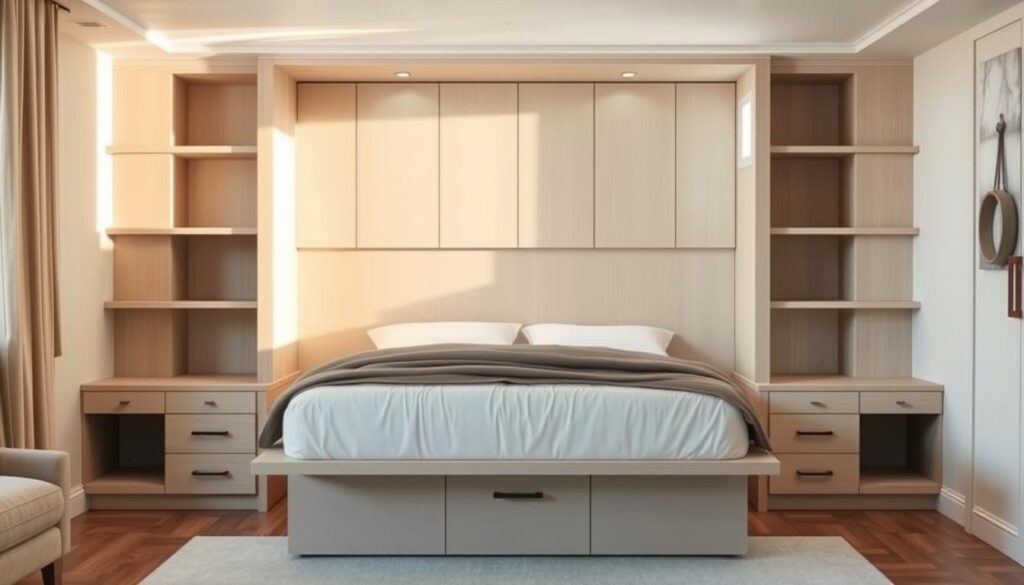 murphy bed dimensions queen