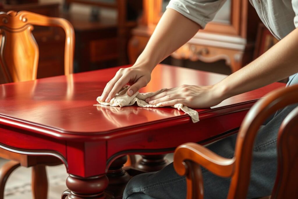 remove stains from wooden furniture