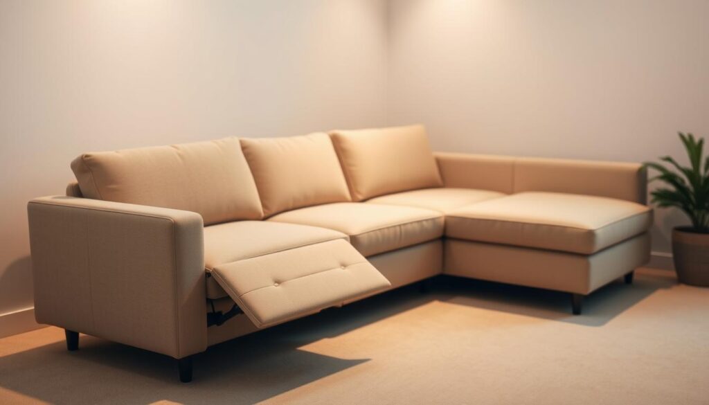 sectional sofa with recliner and sleeper