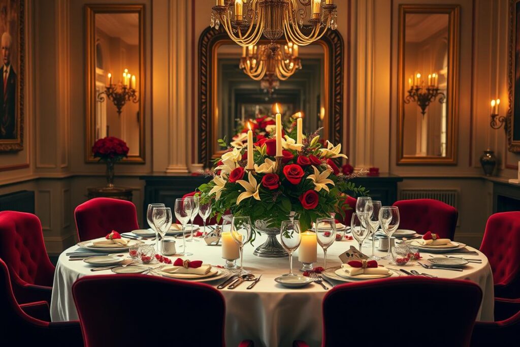 valentine's day dining room decor