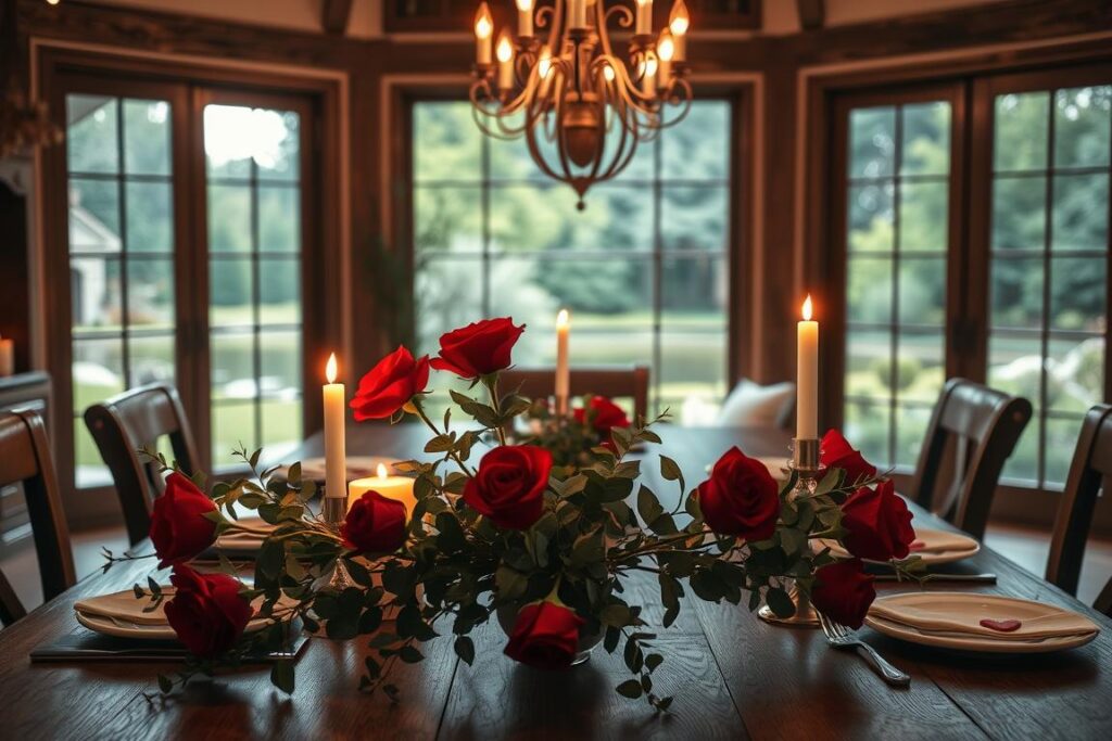 valentine's day dining room decor