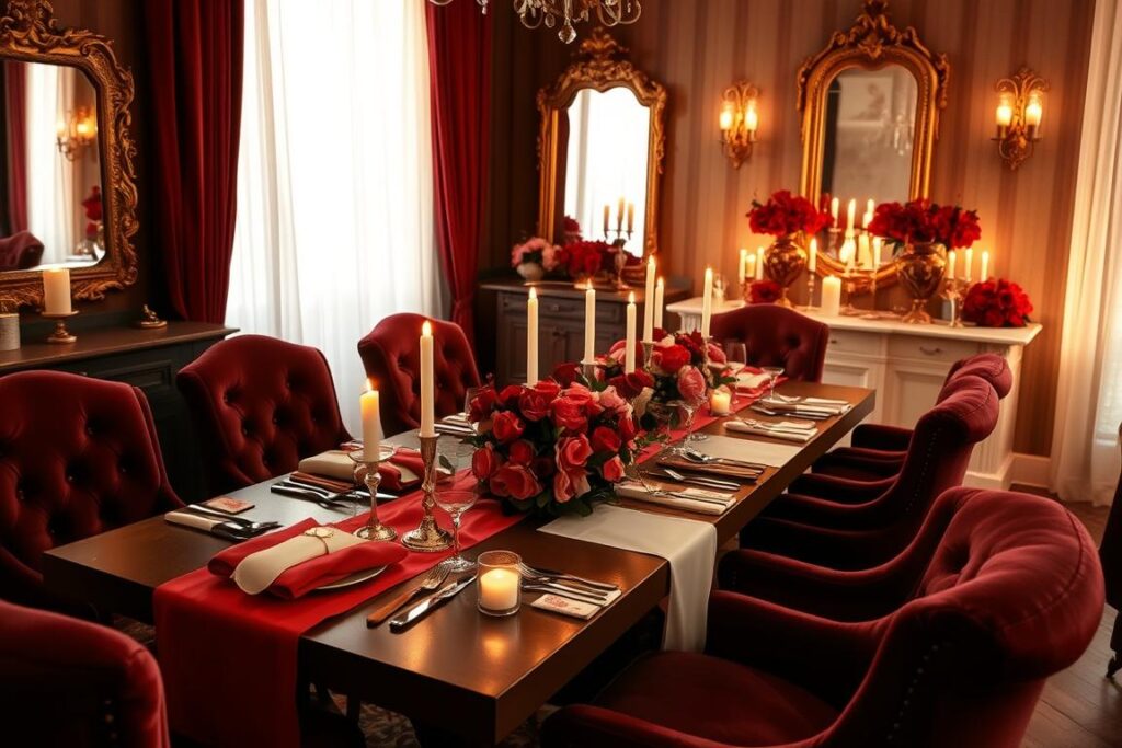 valentine's day dining room decor