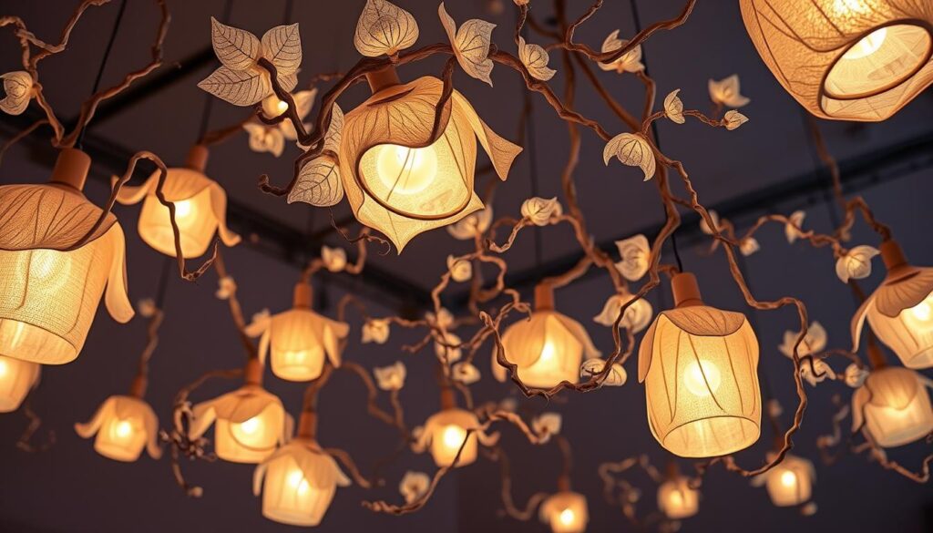 nature-inspired organic light fixtures