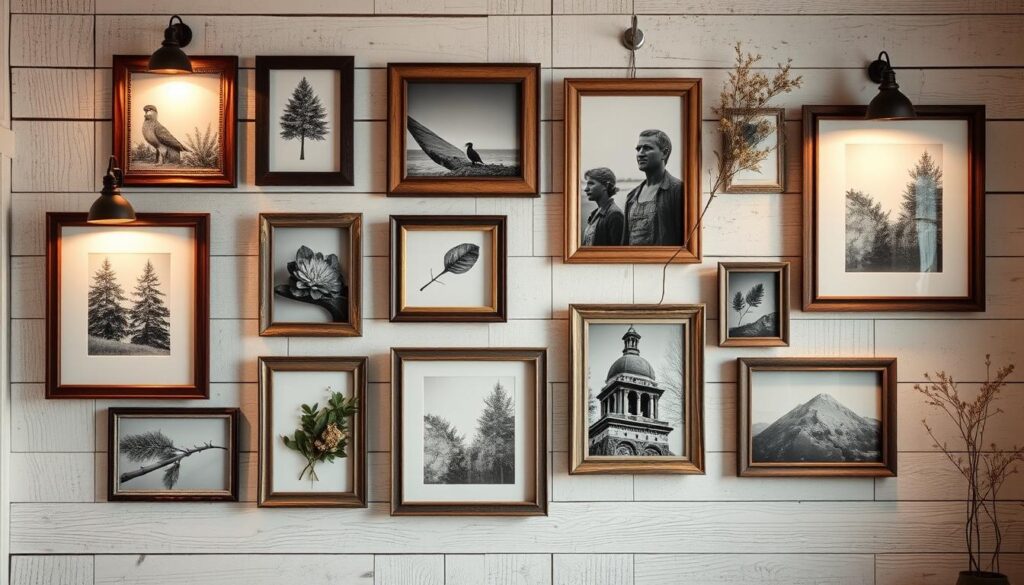 rustic gallery wall