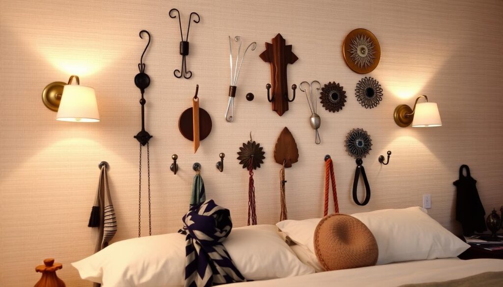 wall hooks for bedroom decor